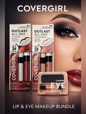 CoverGirl Makeup Bundle Outlast Lip + Eye Enhancer NEW